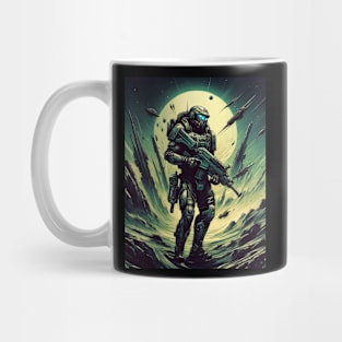 Helldivers style Sci fi soldier Mug